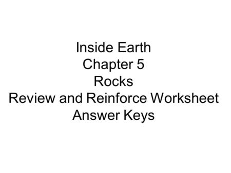 Section 5-1 Review and Reinforce (p. 129) 1. Coarse-grained 2