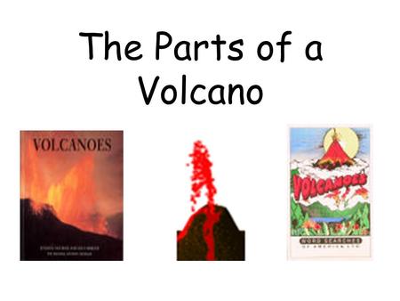 The Parts of a Volcano.