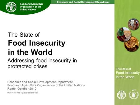 The State of Food Insecurity in the World