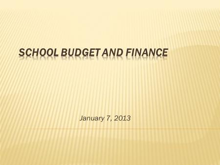 January 7, 2013. PUSD has two “buckets” to pay for it’s day-to- day and yearly operations: Maintenance and Operations (M & O) Things that are considered.