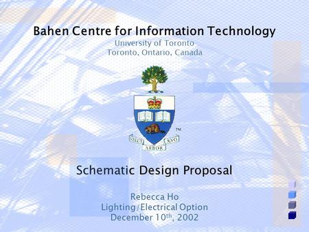 Schematic Design Proposal