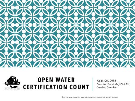 Open Water Certification Count