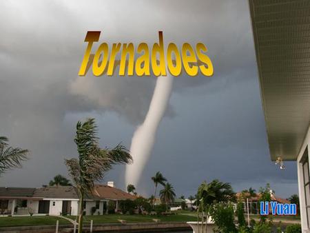 A violently rotating column of air extending from a thunderstorm to the ground. Wall cloud Funnel cloud Suction Vortices (Vortex)