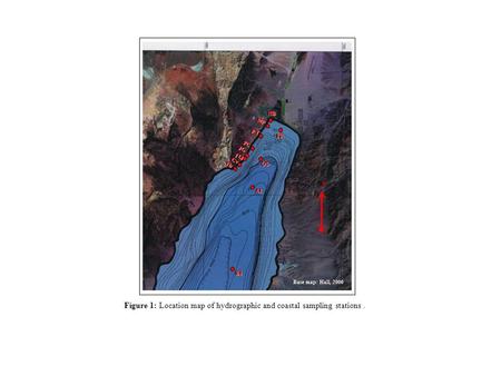 Figure 1: Location map of hydrographic and coastal sampling stations.