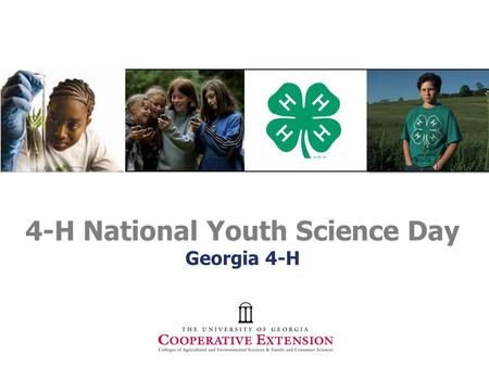 4-H National Youth Science Day Georgia 4-H. Is Climate Change Real????