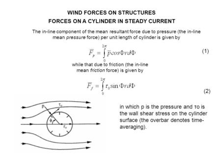 WIND FORCES ON STRUCTURES