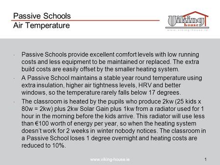 Passive Schools Air Temperature