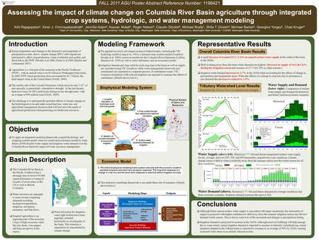 Introduction  Rising temperature and changes in the frequency and magnitude of precipitation events due to climate change (IPCC-AR4 report) are anticipated.