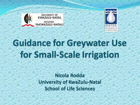 What is greywater? All non-toilet domestic wastewater: Bath / shower / handbasin Laundry Kitchen Toilet wastewater (blackwater) NOT included. Some definitions.