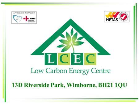 13D Riverside Park, Wimborne, BH21 1QU. SOLAR PHOTOVOLTAIC.