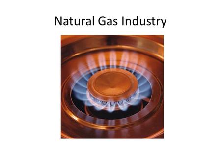 Natural Gas Industry. The Industry The industry has four major segments: a. Production b. Pipeline transportation c. Local distribution d. Storage.