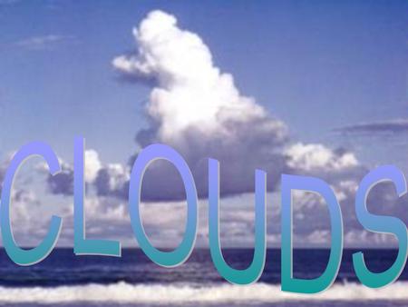 What do clouds have to do with weather? What is it? - A measure of the amount of water vapor in the air.