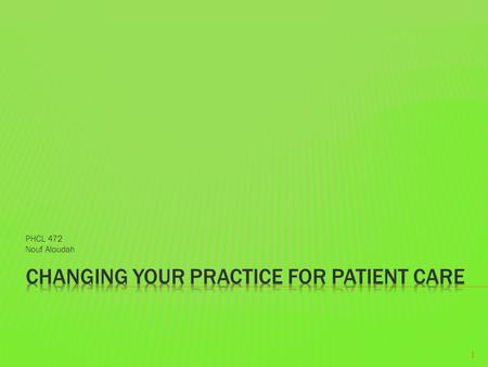 PHCL 472 Nouf Aloudah 1.  Mark Pillar story 2  Change Is Necessary  Pharmacy managers and pharmacists are grappling with the many forces affecting.