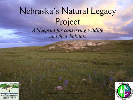 Nebraska’s Natural Legacy Project A blueprint for conserving wildlife and their habitats.