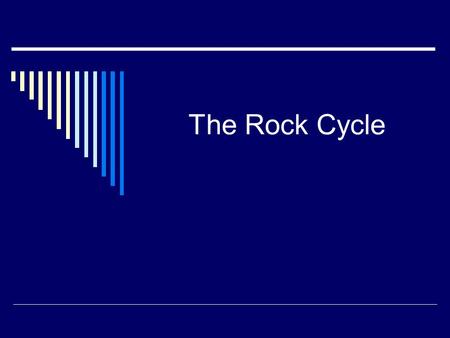 The Rock Cycle.