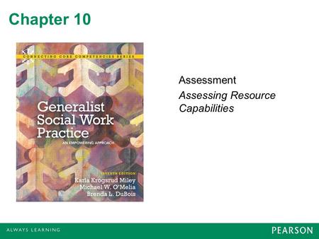 Assessment Assessing Resource Capabilities