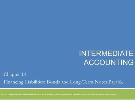 Intermediate Accounting