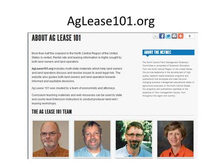 AgLease101.org. All publications… Are focused on developing equitable lease agreements Discuss advantages and disadvantages of the lease type to.