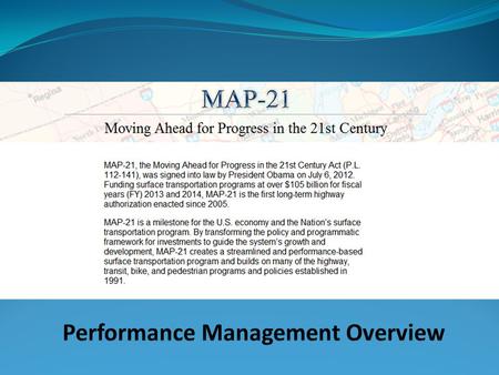 Performance Elements National Goals Performance Measures Performance Targets Performance Plans Target Achievement Special Performance Rules Performance.