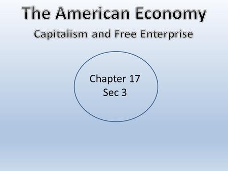 Capitalism and Free Enterprise