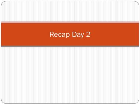 Recap Day 2. Key messages Day 1 Why CPEIRs? How they were done in different countries? Findings and recommendations Day 2 Questions and themes emerging.