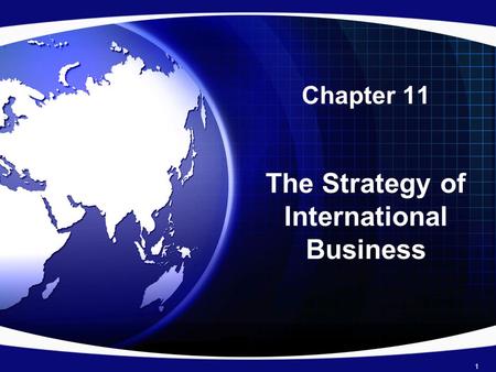 The Strategy of International Business