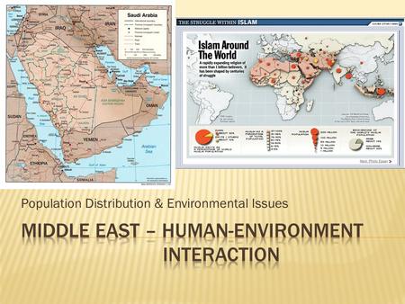 Middle East – Human-Environment interaction