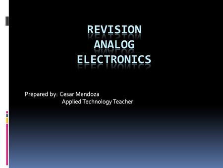 Revision analog electronics