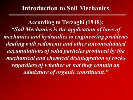 Introduction to Soil Mechanics