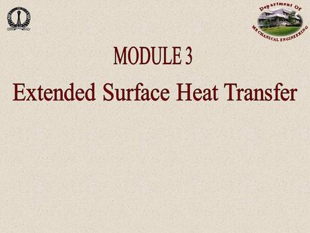 Extended Surface Heat Transfer