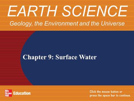 EARTH SCIENCE Geology, the Environment and the Universe