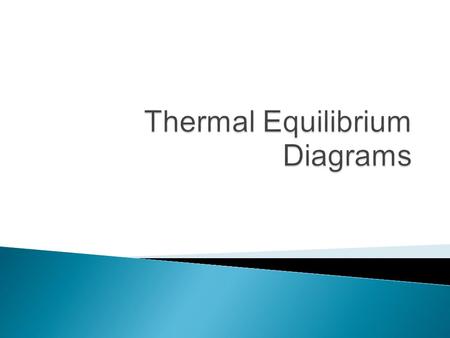 Thermal Equilibrium Diagrams