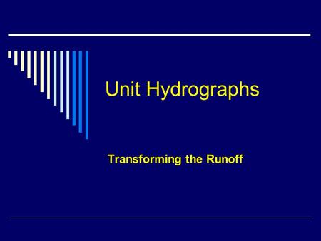 Transforming the Runoff