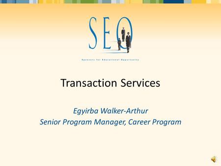 What is Transaction Services?