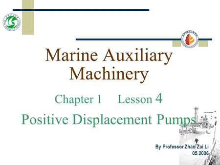 Marine Auxiliary Machinery