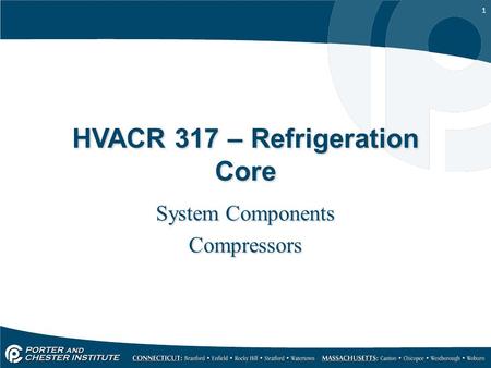 HVACR 317 – Refrigeration Core