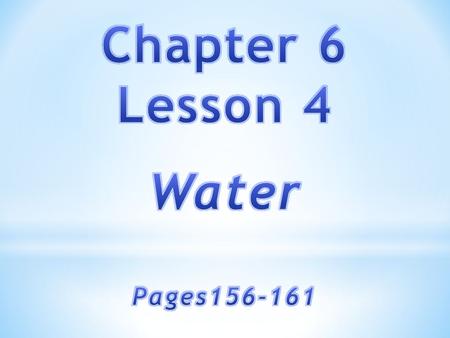 What are some ways people use water? About 70% of the Earth’s surface is covered with water. Over 96% of all the water is salt water.