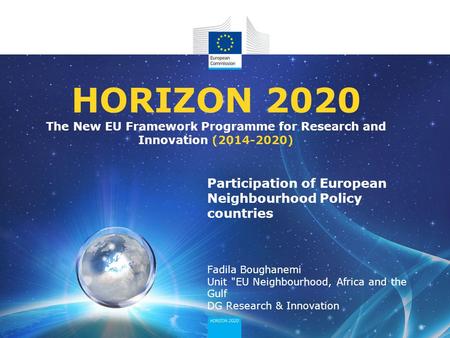 Participation of European Neighbourhood Policy countries