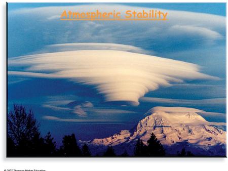 Atmospheric Stability