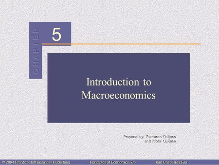 Introduction to Macroeconomics