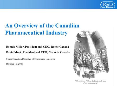 An Overview of the Canadian Pharmaceutical Industry