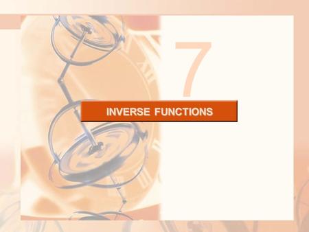 7 INVERSE FUNCTIONS. 7.5 Exponential Growth and Decay In this section, we will: Use differentiation to solve real-life problems involving exponentially.