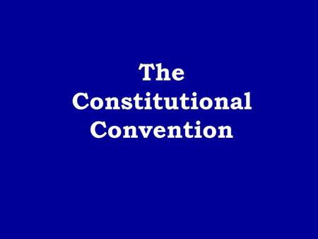 Constitutional Convention