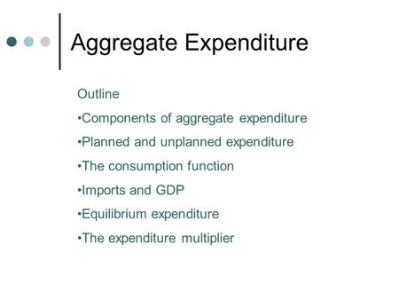 Aggregate Expenditure