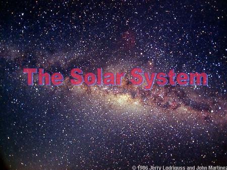 1. L ist the 9 planets in our solar system. Mercury Venus Earth Mars Jupiter Saturn Uranus Neptune Pluto (dwarf planet)