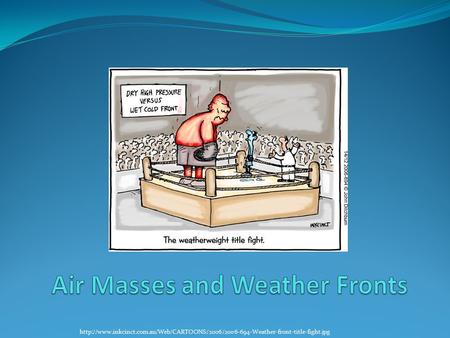 Air Masses and Weather Fronts