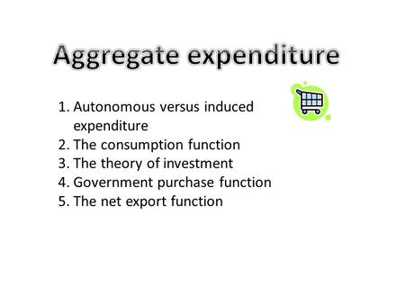 Aggregate expenditure