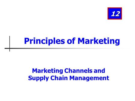 Principles of Marketing