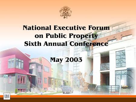 In October of 2002, the IBI Group was retained to undertake an analysis of sustainable building and site development opportunities and make recommendations.