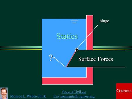 Hinge Statics ? Surface Forces.